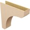 Ekena Millwork 9"W x 36"D x 36"H Thin Legacy Rough Cedar Woodgrain TimberThane Corbel, Primed Tan CORUR09X36X36LGYRCPR - alternate 6